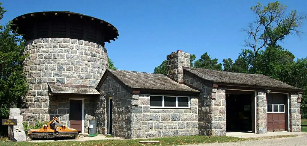 Fort Ridgely Water Tower and Garage — Nicollet County, Minnesota