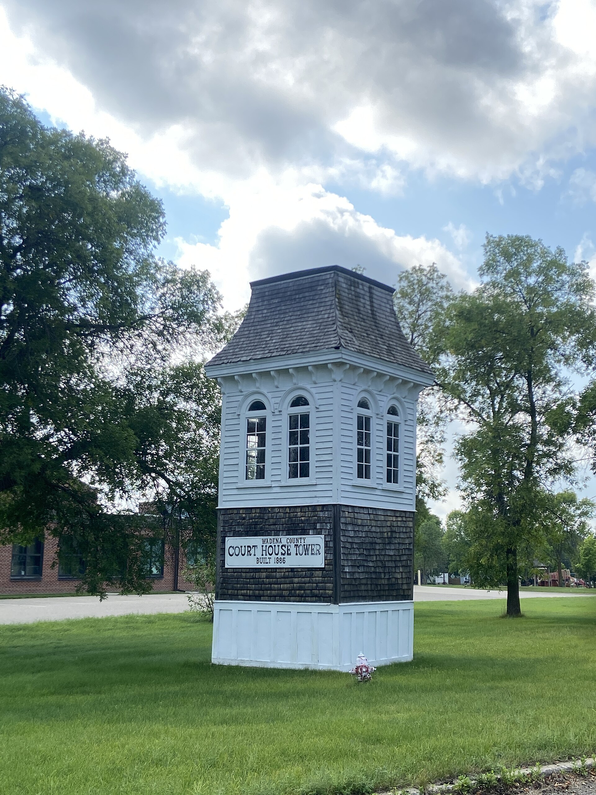 Old Wadena County Court House Tower, Wadena, Minnesota — Wadena County, Minnesota