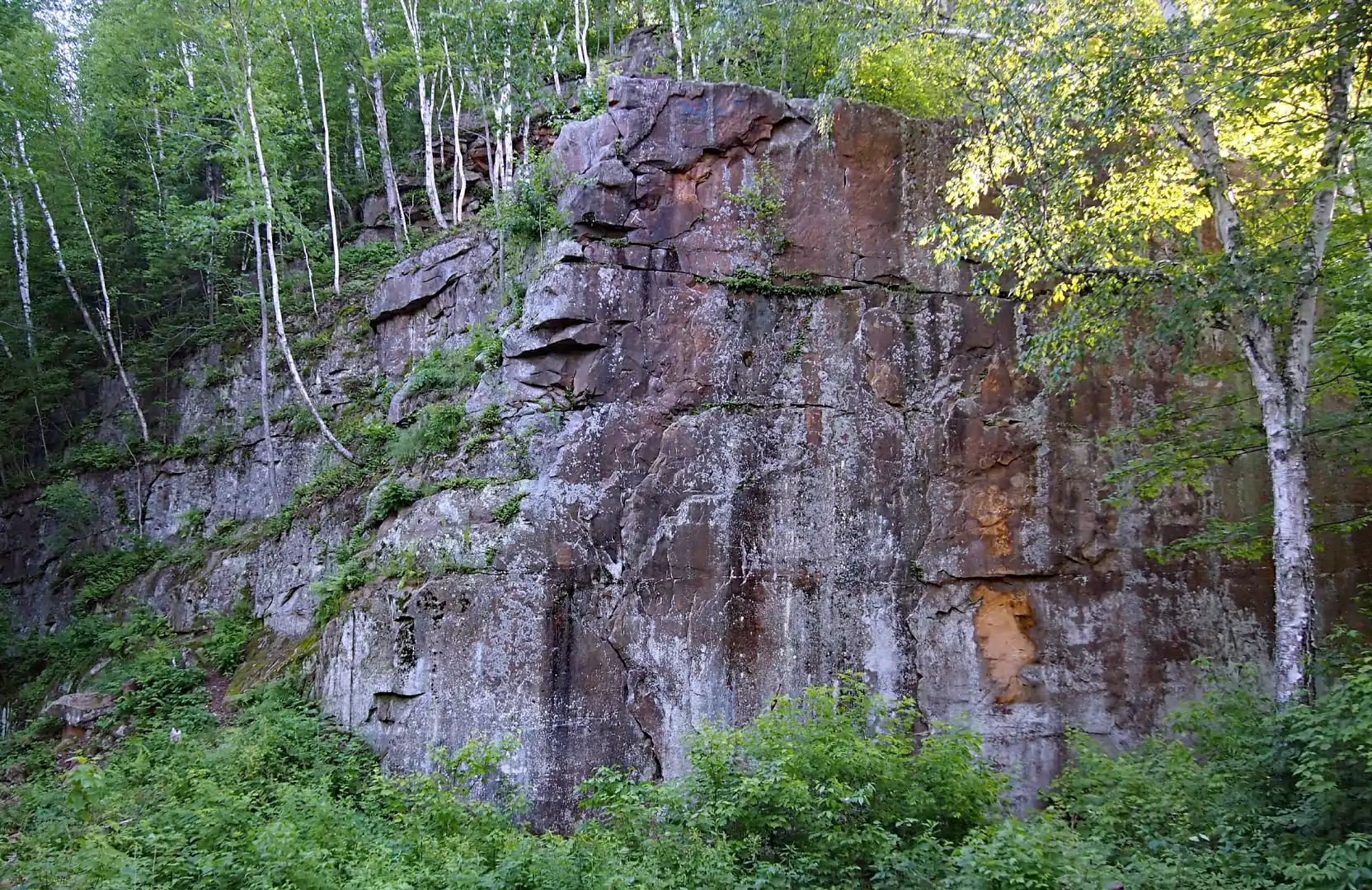 Robinson Park quarry wall — Pine County, Minnesota